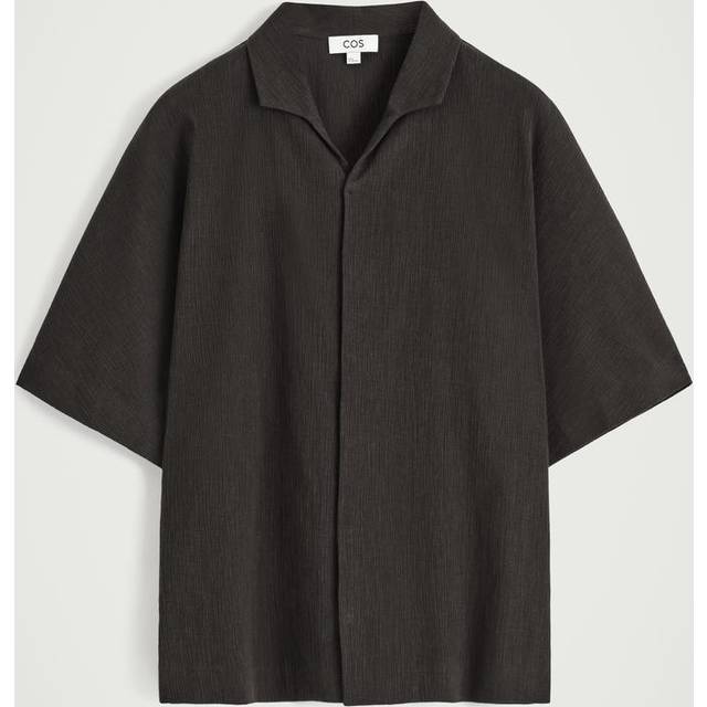 Crinkled-Cotton Shirt in Brown - XL