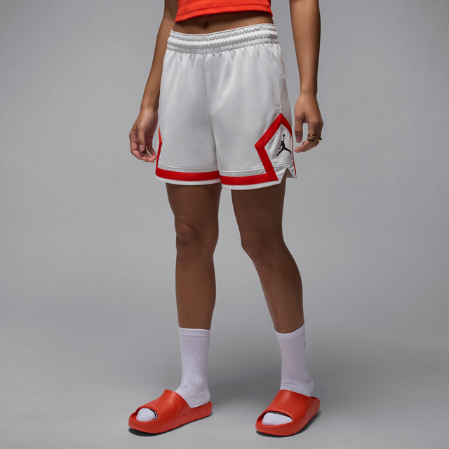 Nike Jordan Sport Quai 54 Women's 10cm (approx.) Diamond Shorts - White - Polyester - XS (UK 4&#x2013;6)