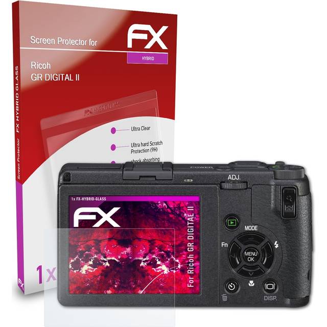 Atfolix Glass Protector For Ricoh Gr Digital Ii 9h Hybrid-glass
