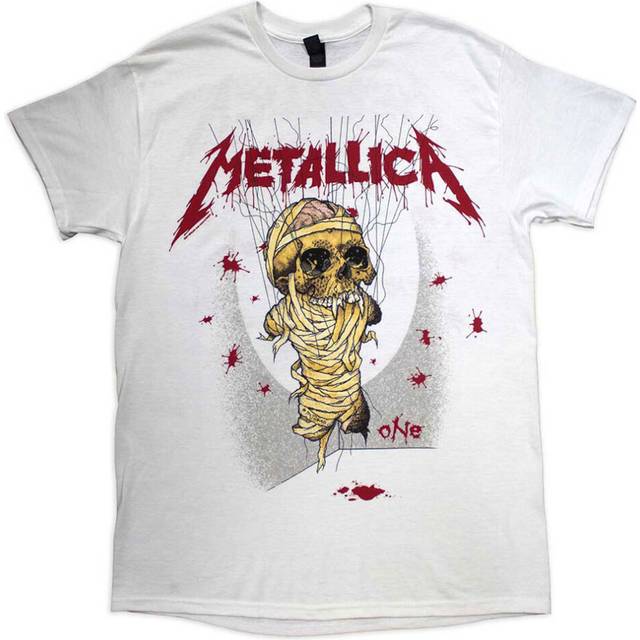 (M, White) Metallica One Landmine T Shirt