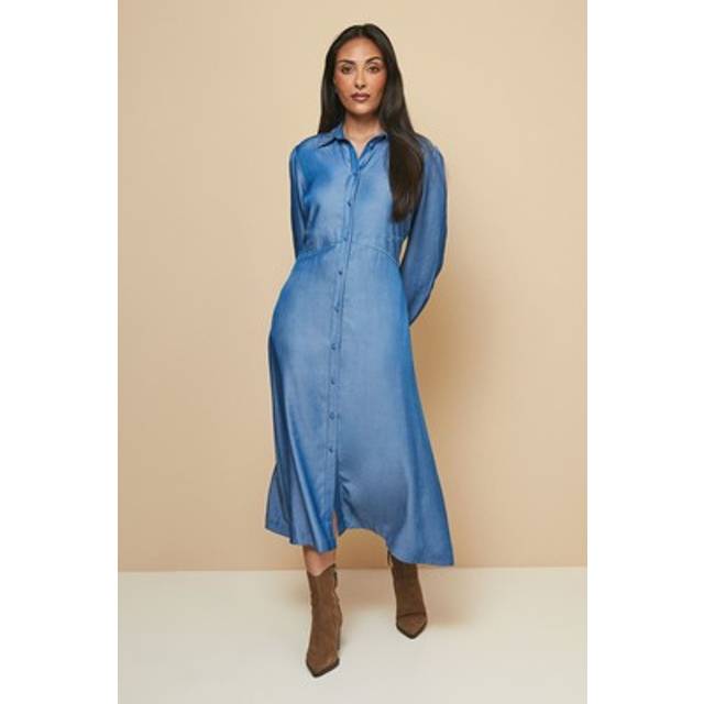 Wallis mid wash shirt dress womens daywear dresses