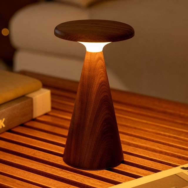 Sylvia Table Lamps (Large Walnut)