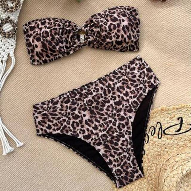 SHEIN Plus Size Bikini Set, Bandeau Top With Triangle Bottoms, Fashionable For Summer Swim Suits For Women Women Bikini Sets Bathing Suits Women Set Bathing