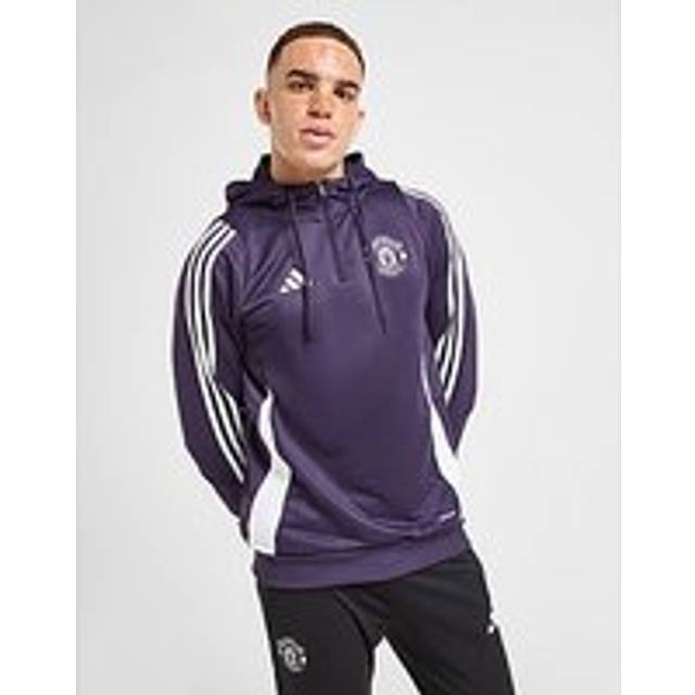 adidas Manchester United FC Training Hoodie - Plum - Mens - S