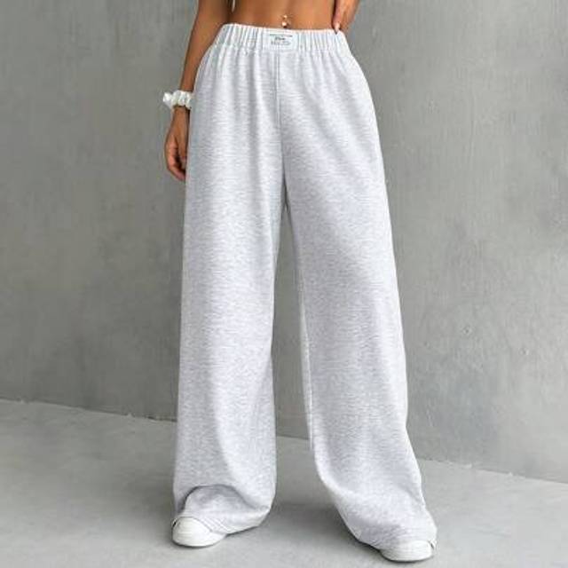 SHEIN Women&#39;s Leisure Patch Detail Wide-Legged Cropped Pants Graduation,Back To School Outfits,Graduation,Teacher Outfits For Women,Back To School