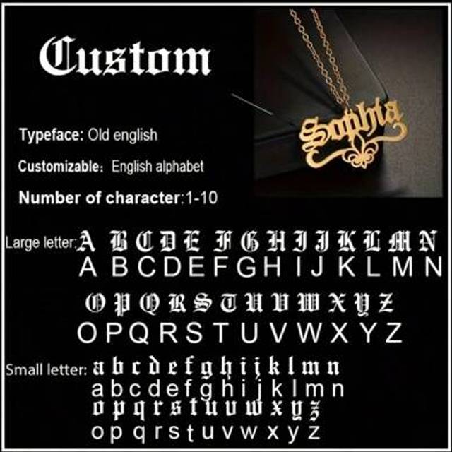 SHEIN Customized Name Necklace And Bracelet, Personalized Ancient English Letters And Flower Plaques, 304 Stainless Steel Material, Boy&#39;s Jewelry Set, Coupl