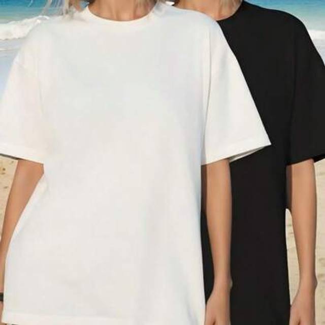 SHEIN Women&#39;s Round Neck Short Sleeve Oversize Fit T-Shirt For Spring/Summer