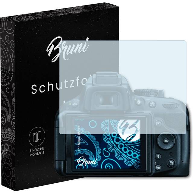 Bruni 2x Protective Film For Nikon D5200 Screen Protector Screen Protection