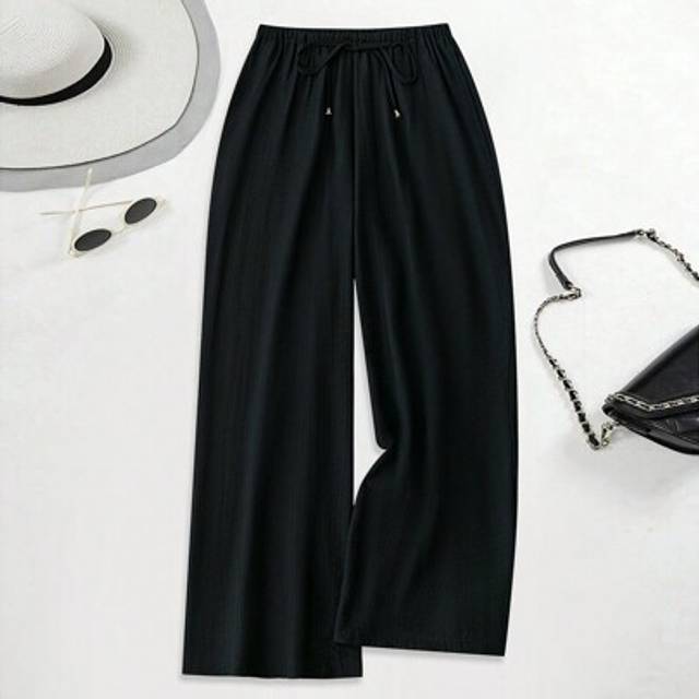 SHEIN Plus Size Women&#39;s Fashionable Loose Long Wide-Legged Pants