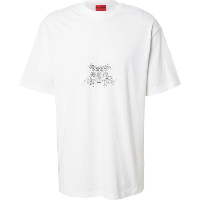 HUGO for man. 50542817 Duarms T-shirt white (L), Casual, Cotton, Short sleeve