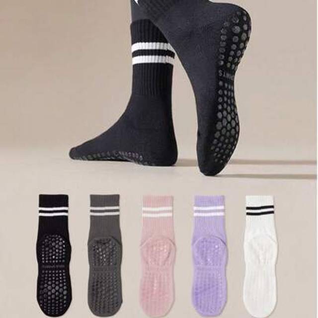 SHEIN 3/4/5 Pairs Women&#39;s Fashion Non-Slip Breathable Sports & Yoga Socks, Suitable For Indoor Fitness, Dancing, Yoga, Fall