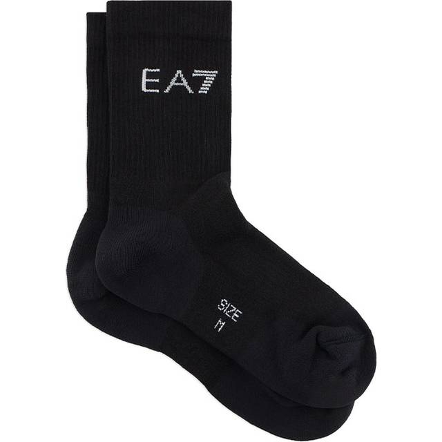 Ea7 emporio armani tennis pro ankle socks black/white