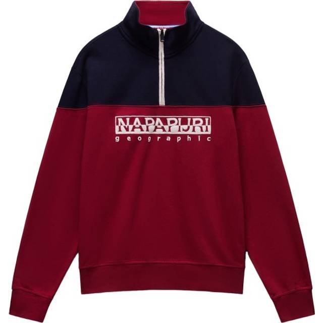 Napapijri - B-Saturnia Half Zip - Jumper size S, red