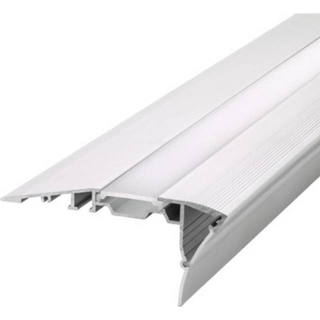 Integral Stair Surface Mount 1M Frosted Diffuser Profile Aluminium Rail
