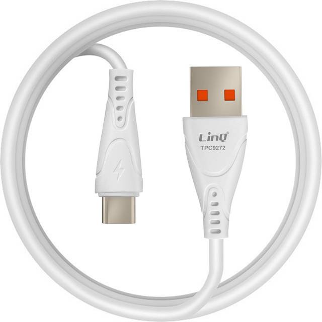 Linq Usb To Usb C Fast Charge Cable 3a Sync Length 1m, White