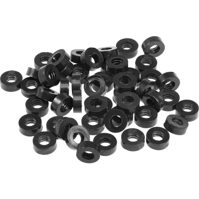 Rubber Flat Washers, 6mm Inner Diameter 12mm Od 4.5mm Thick 50pcs