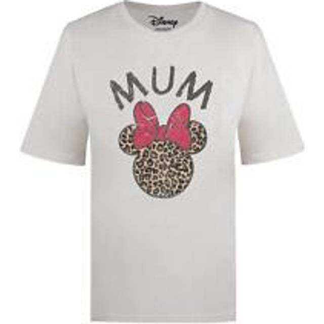 Disney Womens Oversized T-shirt Minnie Mouse Leopard Print Top Tee S-xl Official