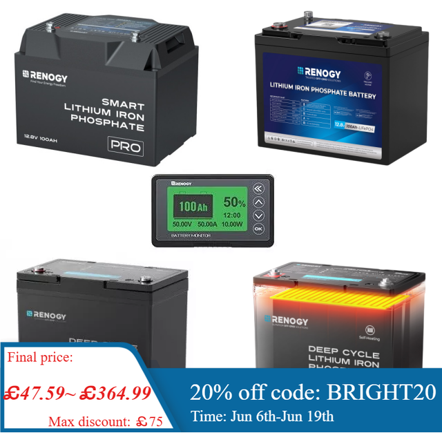 500A Battery Monitor with Shunt/Sampler (Coulomb meter)