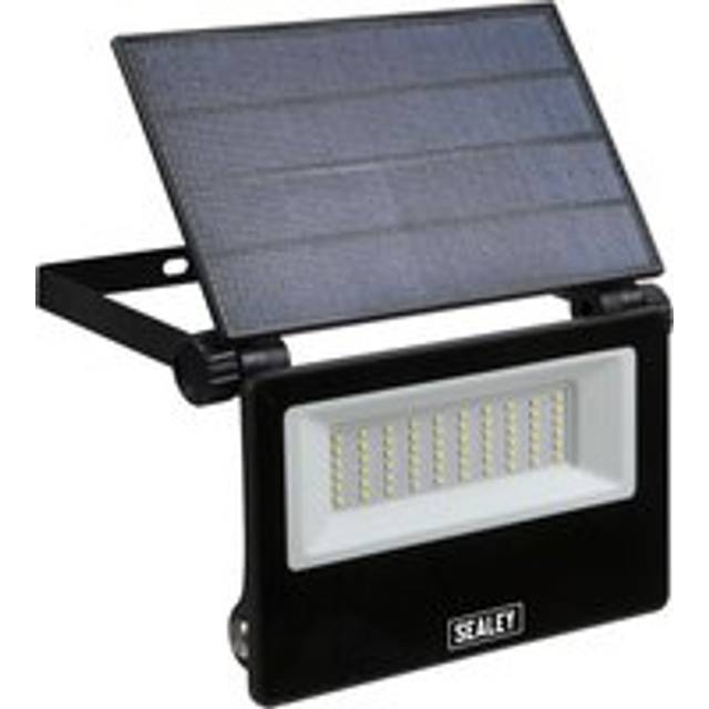 Sealey - LED30S Extra-Slim Solar Floodlight with Wall Bracket 30W smd led