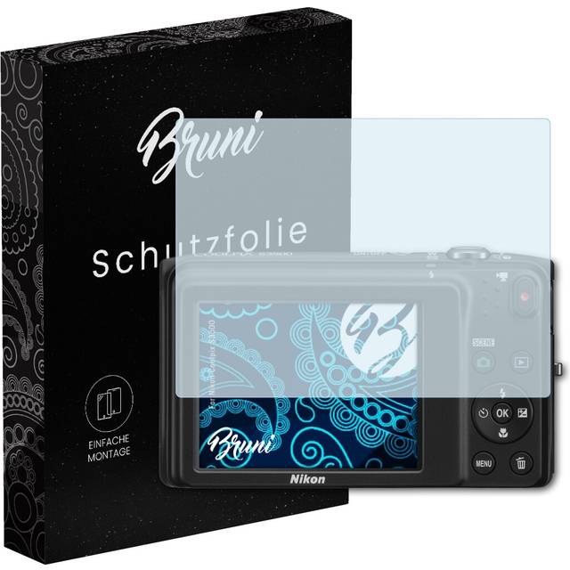 Bruni 2x protective film for nikon coolpix s3500 screen protector