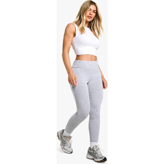 Womens stripe side highwaisted legging - Grey - 6
