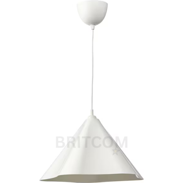 Ikea zebrasäv pendant light 46cm white modern ceiling lamp plastic