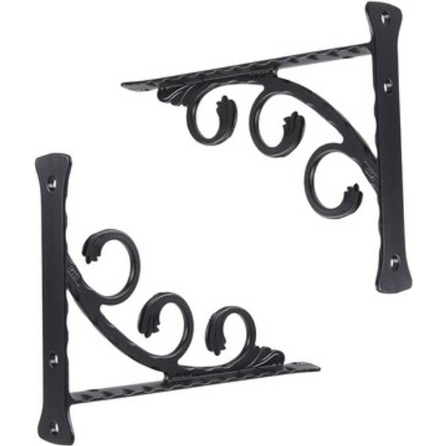 2pcs wall mounted l shaped angle bracket multifuntional brace shelf5597