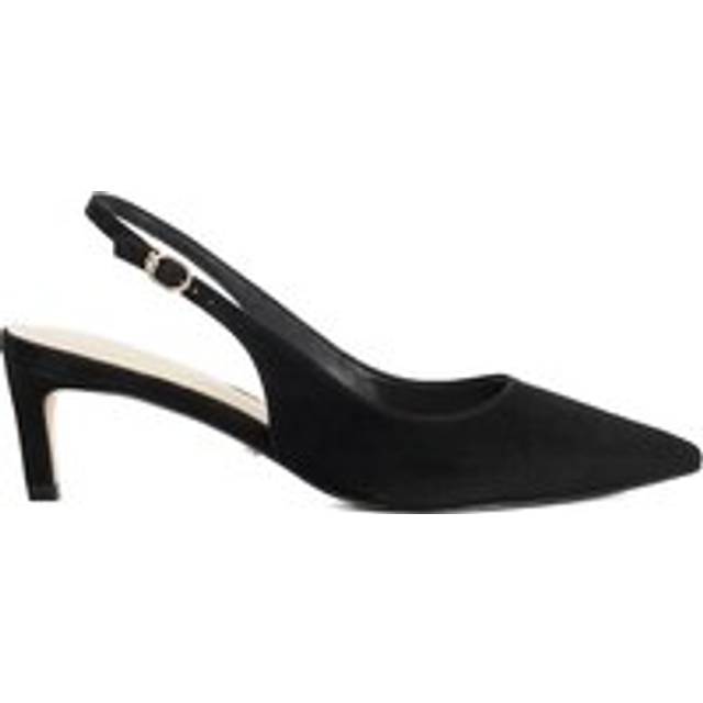 Wide Fit 'Celinna' Suede Strappy Heels - Black - 5