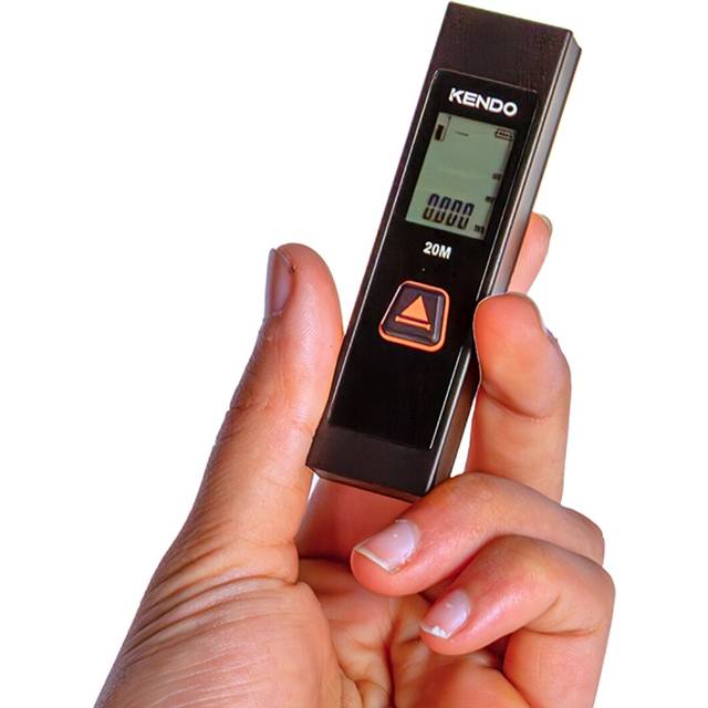Kendo 20m laser measure digital distance meter ±2mm accuracy, ip54, pocket size
