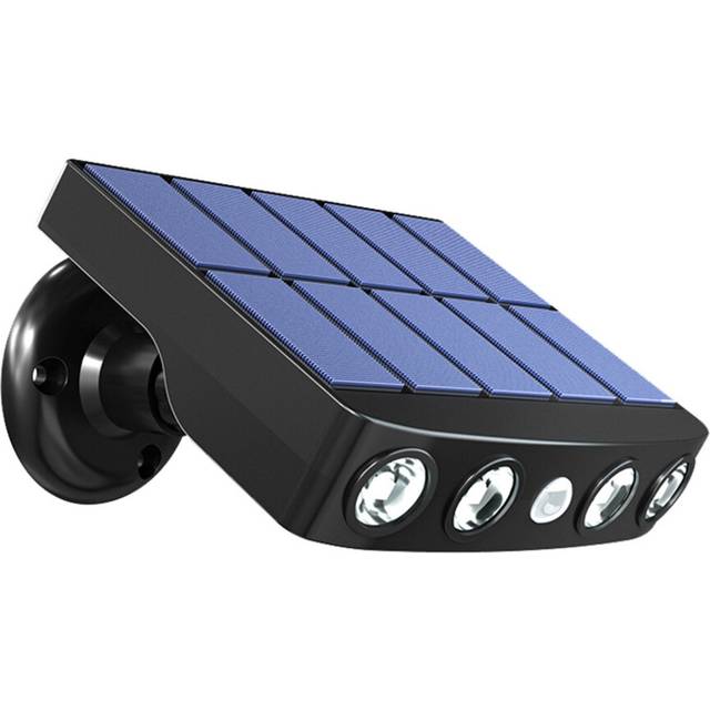 (White, Warm White) Solar Wall Lamp Outdoor Ultra Thin Waterproof Led Illuminated Light Yard Garden Street Stair Lighting Lamp