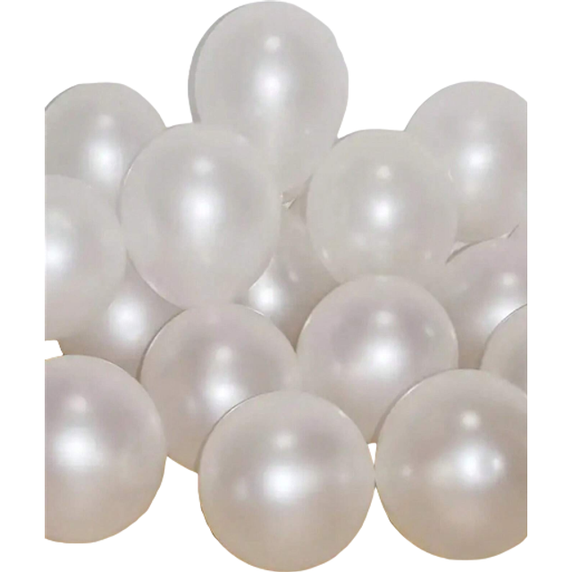 SHEIN 10/30/50/100pcs Glossy Elegant Faux Pearl White 5-18inch Latex Balloons For Birthday Party, Wedding, Bridal Shower, Anniversary, Bachelorette Party, D