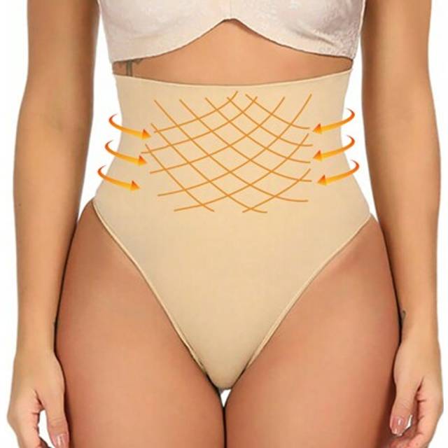 SHEIN High Waist Women Tummy Control Shapewear Thong Panty Waist Trainer Body Shaper Pants Shaping Compression Briefs Underwear Underpants Knickers