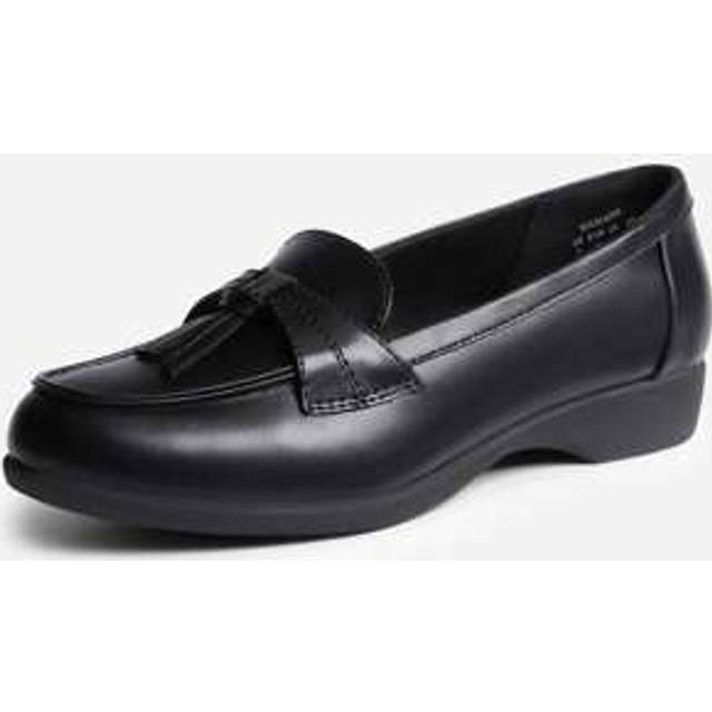 SHEIN Women&#39;s Loafers Slip-On Arch Support Business Casual Work Comfortable Dressy Faux Leather  Round Toe Flats Shoes With Tassel Decoration Shoes