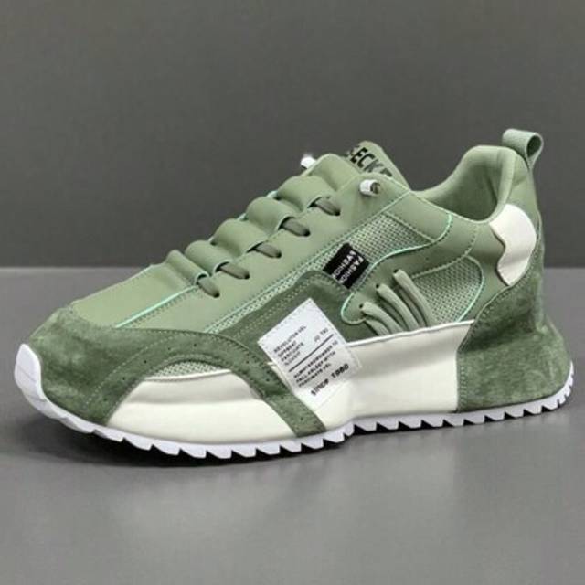 SHEIN Men&#39;s Breathable Mesh Platform Chunky Sneakers, Casual Increased Height Athletic Shoes