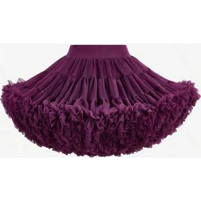 SHEIN Baby Girl Elegant Lace Tutu Skirt, Purple Mesh Princess Skirt For Infant, Suitable For Birthday Party, Outdoor Activities, Spring & Summer