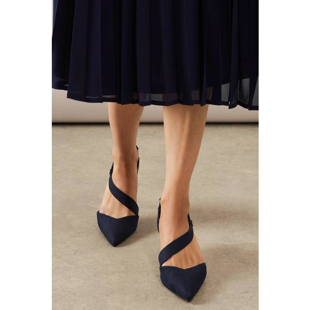Wallis navy court shoes womens daywear heels