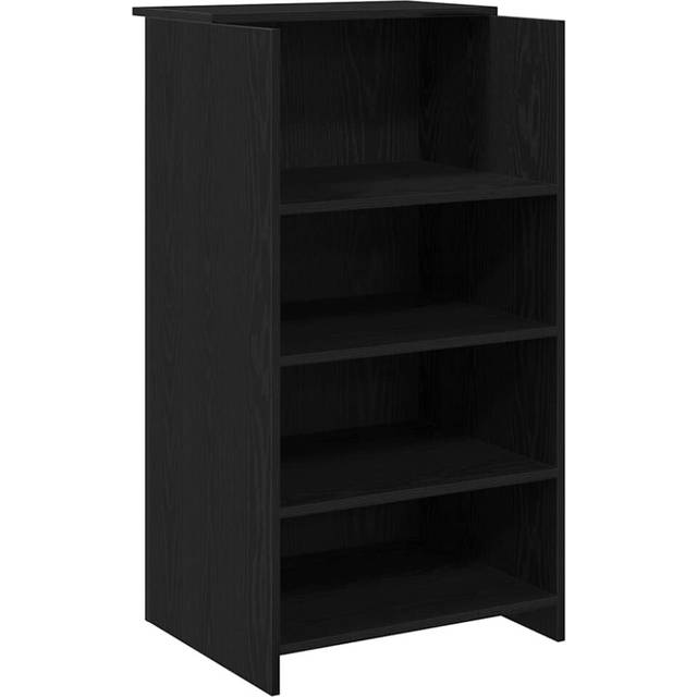 Receptionsdisk svart 55x50x103,5 cm konstruerat trä