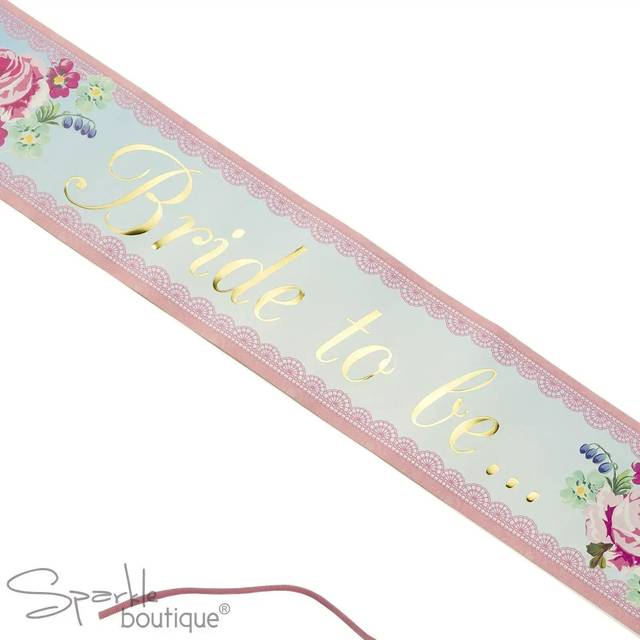 Scrumptious bride to be hen night sash