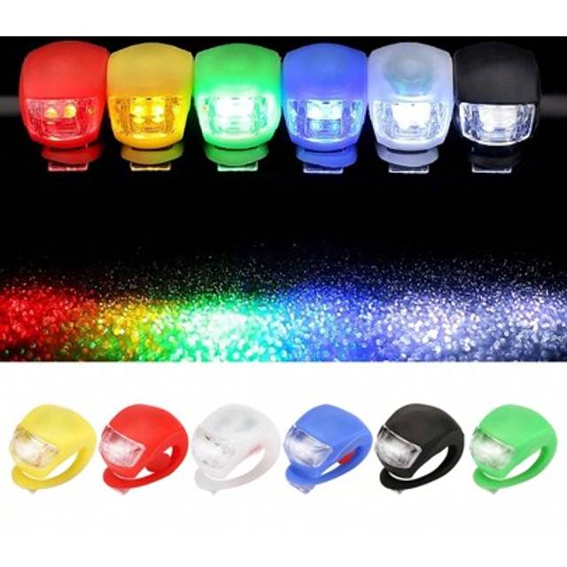 SHEIN 1pc 5th Generation Silicone Frog Bike Light, LED Front Light For Cycling Night Ride Warning Safety Light, Bicycle Accessories