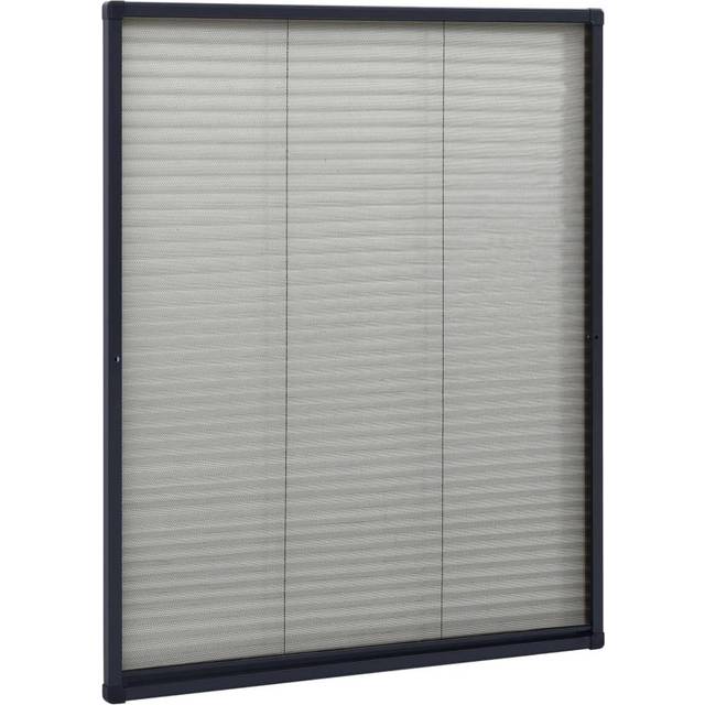 vidaXL Plisse Insect Screen for Windows Aluminium Anthracite 60x80cm