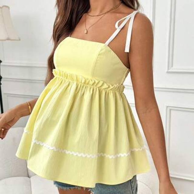 SHEIN Fashionable Maternity Camisole & Tank Tops, Suitable For Summer