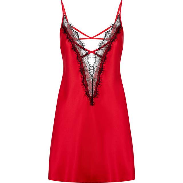 Ann Summers Cherryann Chemise - Red, Red, Size M, Women