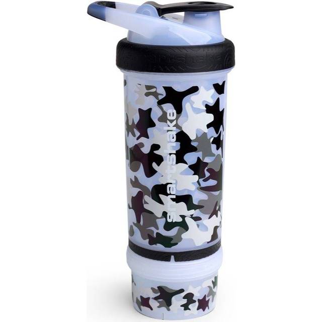 Smart shake protein bottle mixer shaker cup revive camo white smartshake 750ml