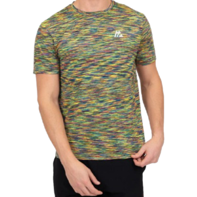 Montirex - Trail T-Shirt - Blue, Pink, Yellow - XS - Men's T-Shirts - Blue/Pink/Yellow