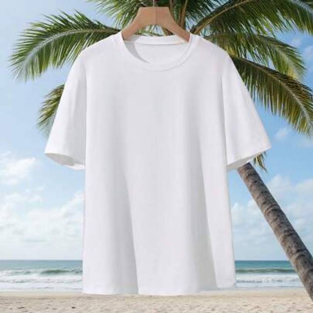 SHEIN 1pc Teenage Boys&#39; Colorful Minimalist Letter, Lemon Drink & Ice Cube Print Casual Vacation T-Shirt, Comfortable & Versatile Round Neck Top Summer Grap