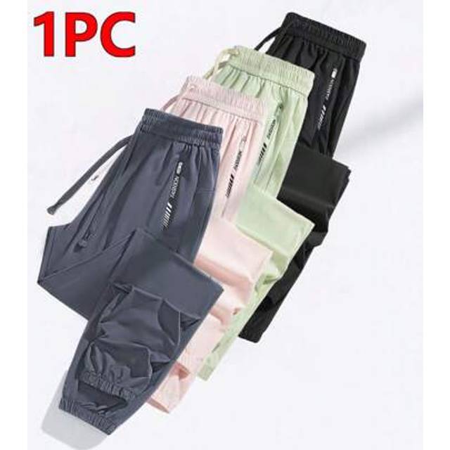 SHEIN 1pc Women Sports Pants, Lightweight Loose With Pockets Casual Joggers Suitable For Summer, Solid Color Stretchable