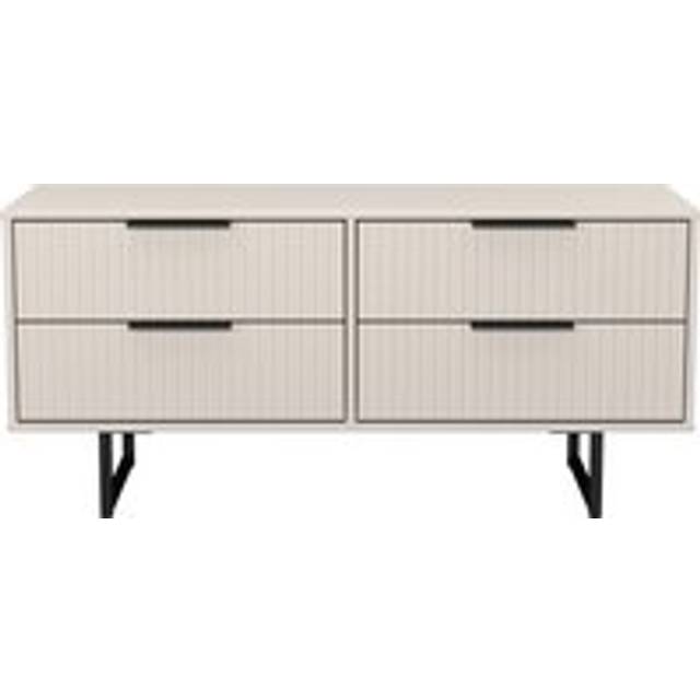 Fluted 4 Drawer Bedbox in Kashmir Matt - Ready Assembled - Lewis's Home | TJ Hughes
