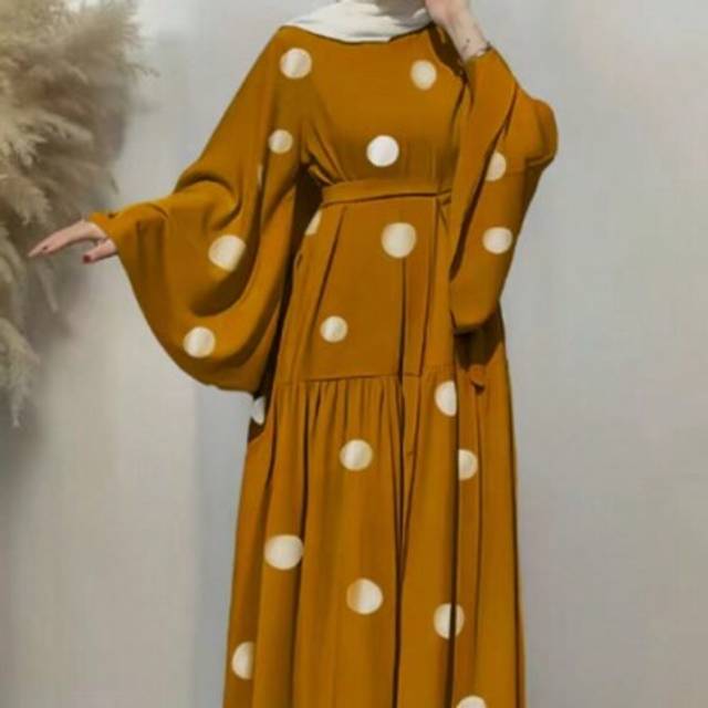 SHEIN Women&#39;s Elegant Solid Color Bell Sleeve Dress, Spring/Summer,Modest
