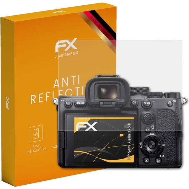 Atfolix 3x screen protection film for sony alpha a7s iii matt&shockproof