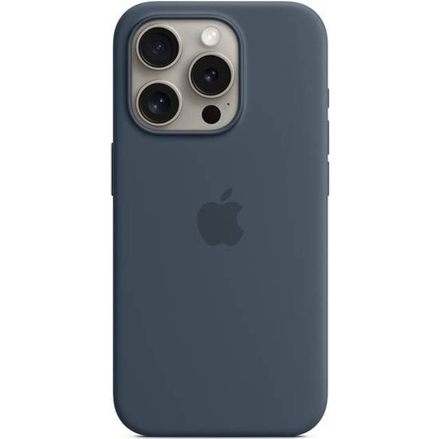 Apple iPhone 15 Pro Silicone Case with MagSafe - Storm Blue